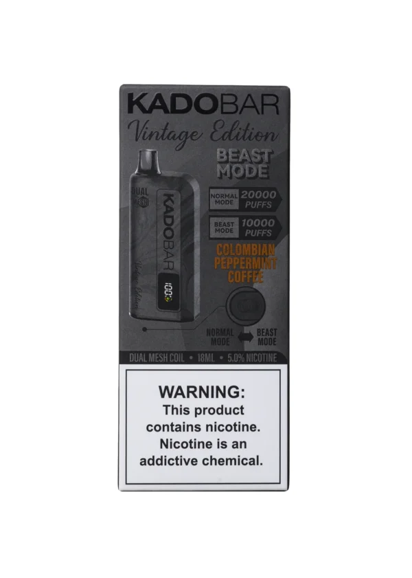 Colombian Peppermint Coffee - Kado Bar Vinatge Edition 10000 Puffs