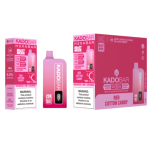 Red Cotton Candy Hexa X Kado Bar 20000 Puffs