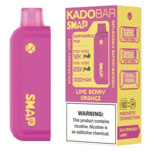 Kado Bar Snap 5% 25K Disposable Pod - Lime Berry Orange (Addon Battery Not Included)