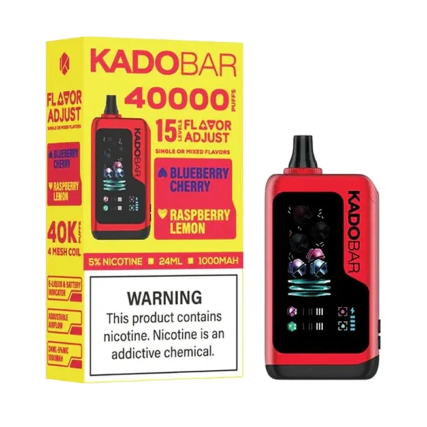 Blueberry Cherry Raspberry Lemon Kado Bar flavor Adjust 40k