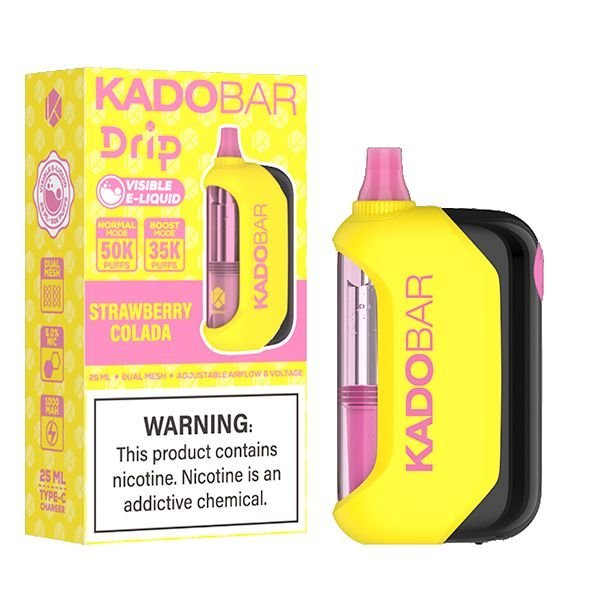 Strawberry Colada - Kado Bar Drip 50K Disposable Vape 1 Strawberry Colada - Kado Bar Drip 50K Disposable Vape