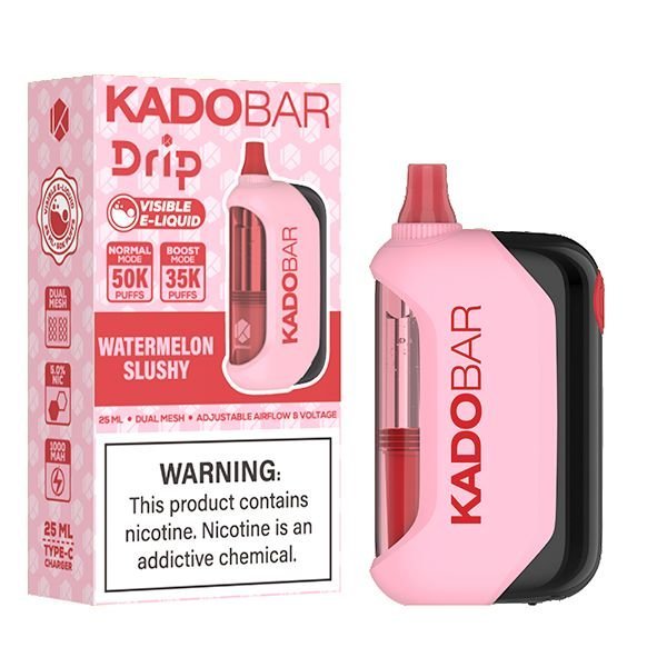 Watermelon Slushy - Kado Bar Drip 50K Disposable Vape 1 Watermelon Slushy - Kado Bar Drip 50K Disposable Vape