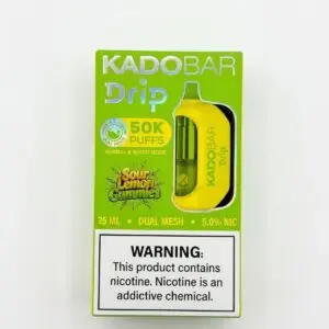 Sour Lemon Gummies Kado Bar Drip 50K Disposable Vape