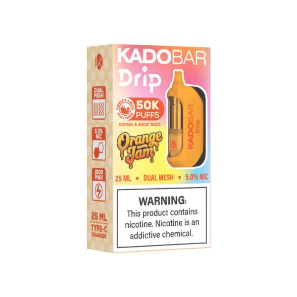 Orange Jam-Kado Bar Drip 50K Disposable Vape 1 Orange Jam Kado Bar Drip
