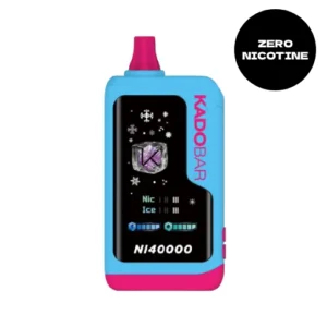 Kado Bar Vape Flavors 13 Blue Razz Ice (Zero Nicotine) Kado Bar Ni40000 (Zero Nicotine) Disposable Vape