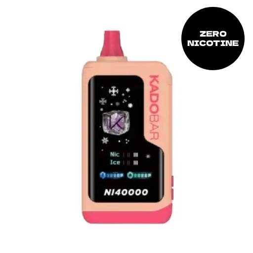 Peach Ice (Zero Nicotine) Kado Bar Ni40000 (Zero Nicotine) Disposable Vape 1 Peach Ice (Zero Nicotine) Kado Bar Ni40000 (Zero Nicotine) Disposable Vape
