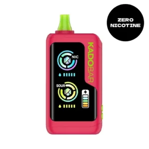 Kado Bar Vape Flavors 7 Sour Apple Cranberry (Zero Nicotine) Kado Bar Ni40000 (Zero Nicotine) Disposable Vape